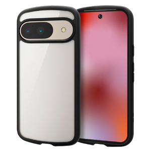 エレコム Google Pixel 9/9 Pro用TOUGH SLIM LITE フレームカラー ストラップホールシート付 ブラック PM-P242TSLFCBK-イメージ2