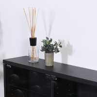 不二貿易 96070ｶﾞﾗｽｹ-ｽﾛ-ﾀｲﾌﾟｱｻｶﾞﾀBK ガラスコレクションケース ロー