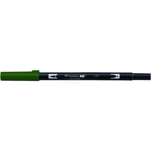 トンボ鉛筆 デュアルブラッシュペン ABT Dark Jade F039958-AB-T177-イメージ1