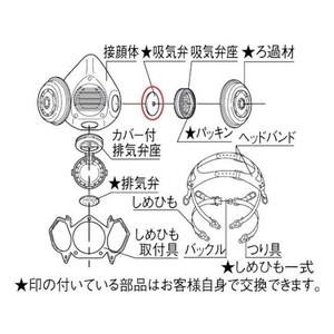 重松製作所 交換用しめひも FC658EK-3327108-イメージ3