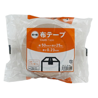 Forestway 布テープ 軽・中量 0.23mm厚 50mm×25m 茶 1巻 FC934NT