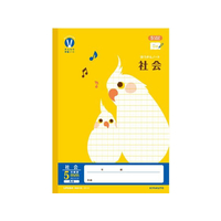 キョクトウ カレッジみんなの学習 A4 社会 5mm方眼R 24枚 FC677TG-LPUA4