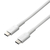 エレコム USB2．0ケーブル(C-C、USB PD対応、高耐久) 0．3m ホワイト MPA-CCS03PNWH-イメージ1