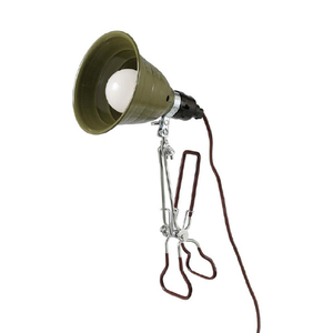 ダルトン DS-0630S/OV ALUMINUM CLIP LAMP(S) OLIVE DRAB ALUMICLIPLAMPSOLIVE-イメージ1