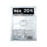 Forestway 規格袋 LDPE 20号 透明 100枚 FC291PR-FRW201436