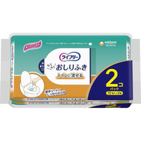 ユニ・チャーム ライフリー らくらくおしりふき トイレに流せる 72枚×2個 FCJ546L