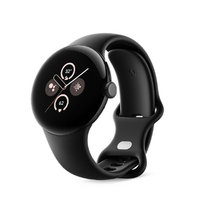 Google スマートウォッチ Google Pixel Watch 2 Matte Black アルミケース/Obsidian アクティブバンド GA05029-GB-イメージ1