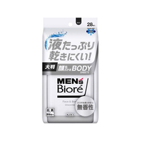KAO メンズビオレ 顔もふけるボディシート 無香性 28枚 FCU6523