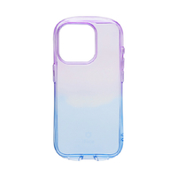 Hamee iPhone 15 Pro用TPUケース iFace Look in Clear Lolly ヴァイオレット/サファイア 41-960707