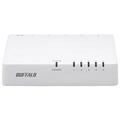 BUFFALO 10/100Mbps対応スイッチングHub プラスチック筐体/電源外付けモデル(5ポート) ホワイト LSW4-TX-5EP/WHD