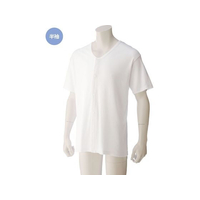 ケアファッション 半袖大寸ホックシャツ(紳士) ホワイト 3L FCP526203812405