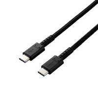 エレコム USB2．0ケーブル(C-C、PD対応、高耐久) 1．2m ブラック MPA-CCS12PNBK