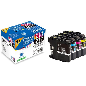 ジット ブラザー LC217/215-4PK4色リサイクル FCD950P-JIT-B2172154P-イメージ1