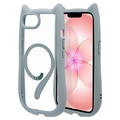 ラスタバナナ iPhone 17e/16e用 MIMI 猫耳ケース TPU×PC 磁力充電対応 スモーキーブルー 9787IP6EHPMSBL