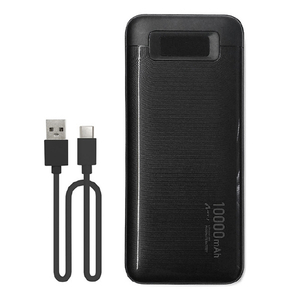 エアージェイ PD20W対応 TYPE-C1ポート/USB2ポート リン酸鉄安全モバイルバッテリー 10000MAH ブラック MB-LS10000 BK-イメージ3