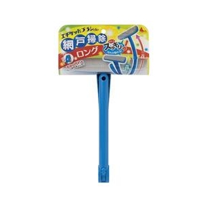 日本シール エチケットブラシde網戸掃除ロング ブルー N40-イメージ1