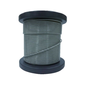 大阪コートロープ O.C.R/SUSワイヤロープ2.00／2.30mm 7×7 50m巻コート付(クリアー) 2.00(2.30)3302.00-0／+0.08 FC107FR-8185468-イメージ1