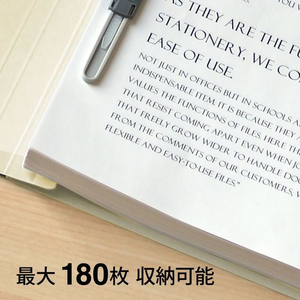 プラス フラットファイル 樹脂とじ具 10冊A4-S アイボリー FCF479T-NO.021S/79-433-イメージ6