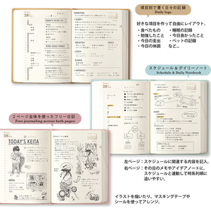 デザインフィル ダイアリー hibino A6 ピンク FCJ985T-22467006-イメージ7