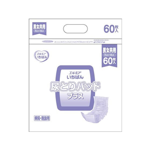 カミ商事 エルモアいちばん 尿とりパッドプラス 60枚 FCD695J-イメージ1