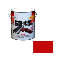 アサヒペン 油性鉄部木部用EX 1.6L 赤 FC658NV