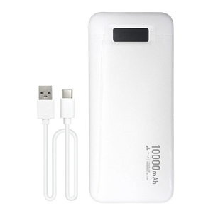 エアージェイ PD20W対応 TYPE-C1ポート/USB2ポート リン酸鉄安全モバイルバッテリー 10000MAH ホワイト MB-LS10000 WH-イメージ3
