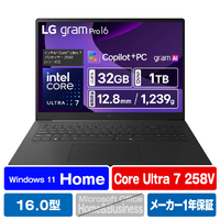 LG Electronics Japan ノートパソコン LG gram Pro 16 メタグレー 16Z90TS-GU89J