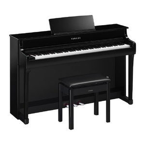ヤマハ 電子ピアノ【高低自在椅子＆ヘッドホン付き】 clavinova クラビノーバ 黒鏡面艶出し CLP-835PE-イメージ1