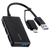 エレコム USB Type-C(TM)変換アダプター付き USB3．0超薄型ハブ゛ ブラック U3H-CA4004BBK-イメージ8