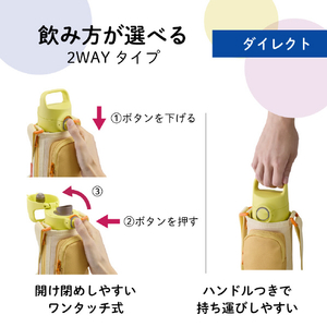 タイガー 真空断熱ボトル(0.50L) フラワーパープル MTA-Q050VQ-イメージ6