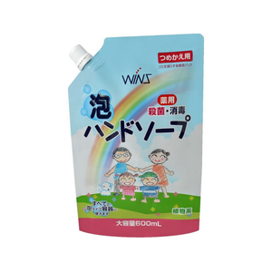 日本合成洗剤 ウインズ 薬用泡ハンドソープ 大容量 詰替 600mL FCJ177P-イメージ1