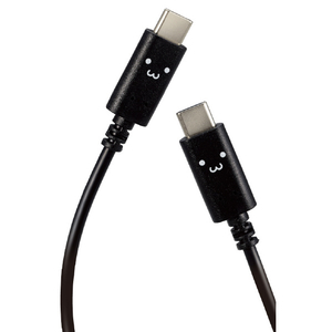エレコム しろちゃんUSB Type-C(TM)ケーブル 2．0m くろちゃん(ブラック×ホワイト) MPA-CCF20BF-イメージ8