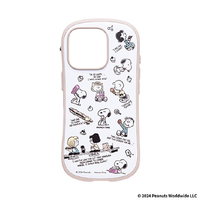 Hamee iPhone 16 Pro用ハイブリッドケース iFace First Class スヌーピー/MUNCH　TIME/総柄 41-980729
