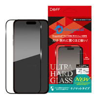 ディーフ iPhone 16用ULTRA HARD GLASS ナノマット DG-IP24MNM4DF