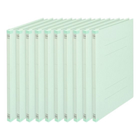 プラス フラットファイル 樹脂とじ具 10冊A4-Sブルー FCF481T-NO.021S/79-435