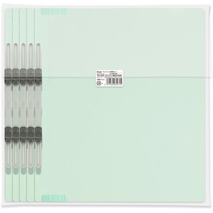 プラス フラットファイル 樹脂とじ具 10冊A4-Sブルー FCF481T-NO.021S/79-435-イメージ2
