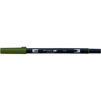 トンボ鉛筆 デュアルブラッシュペン ABT Gray Green F039973-AB-T228