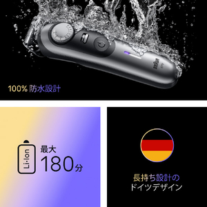 ブラウン ビアードトリマー サテンクローム BT9560-イメージ6