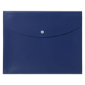 プラス シンプルワーク ポケット付エンベロープ(マチ付き)A4ヨコ ブルー10枚 F829009-88571