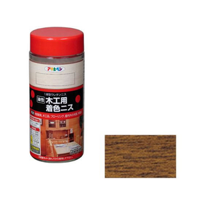 アサヒペン 木工用着色ニス 300ml ウォルナット FC111NV-イメージ1