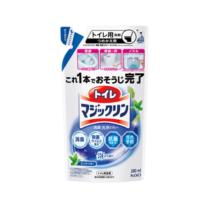 KAO トイレマジックリン 消臭・洗浄スプレー ミントの香り つめかえ用 280mL FCK357C-イメージ1