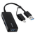 エレコム USB Type-C(TM)変換アダプター付き USB3．0超コンパクトハブ ブラック U3H-CAK3005BBK-イメージ8