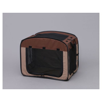 アイリスオーヤマ 折りたたみソフトケージ Mサイズ ブラウン FCE730T-POSC-650A