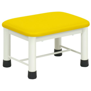 高田ベッド 足踏み台(ミニステップ)ビニルレザーイエロー 25cm FCG345P-23-2769-0208-イメージ1