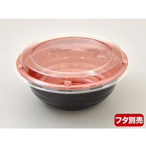 シーピー化成 どんぶり容器 BF-361錦 本体 黒 50枚 FCG271V-00105045-イメージ5