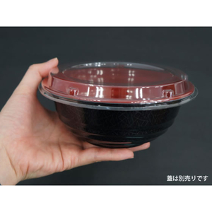 シーピー化成 どんぶり容器 BF-361錦 本体 黒 50枚 FCG271V-00105045-イメージ6