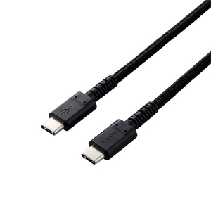 エレコム USB2.0ケーブル(C-C、PD対応、高耐久) 2.0m ブラック MPA-CCS20PNBK エレコム USB2.0ケーブル(C-C、PD対応、高耐久) 2.0m ブラック MPA-CCS20PNBK
