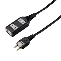 ヤザワ 耐トラ付タップ(3個口・3m) ブラック Y02S303BK