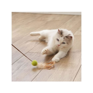ペティオ Happiness Cat ウールボールじゃらし フェザースティック FCD0844-イメージ3