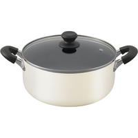 アイリスオーヤマ ダイヤモンドコート 両手なべ26cm ホワイト FCE256Y-DIS-P26